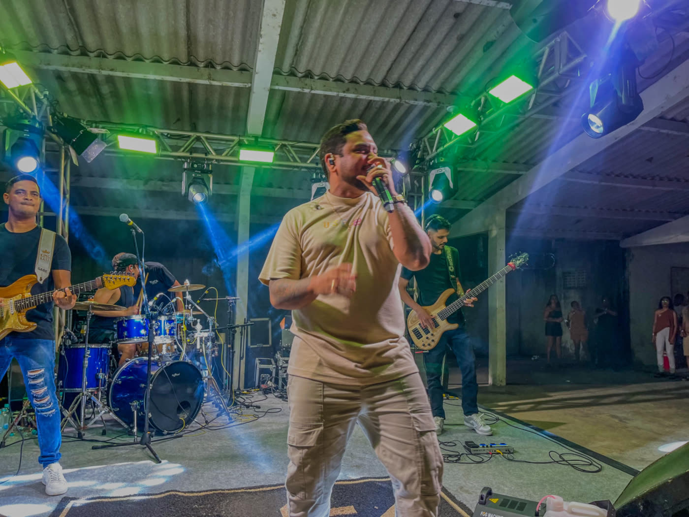 Show ao vivo com iluminação